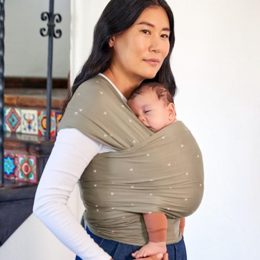 BÆRINGER Ergobaby | Aura Baby Wrap Olivenhjerter