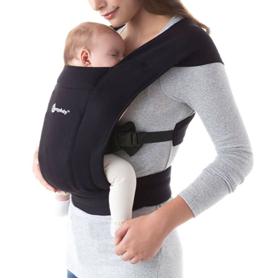 BÆRERE Ergobaby | Embrace Knit Newborn Carrier - Sort Ren Sort