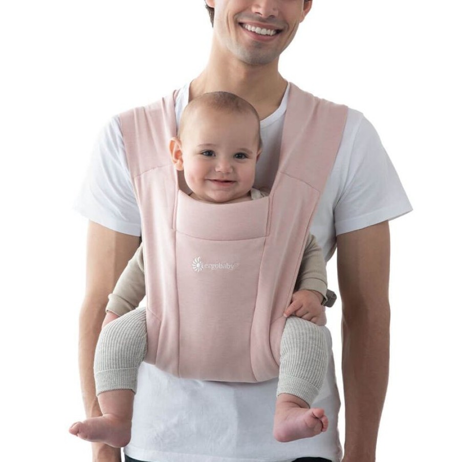 BÆRERE Ergobaby | Embrace Knit Newborn Carrier Blush Pink