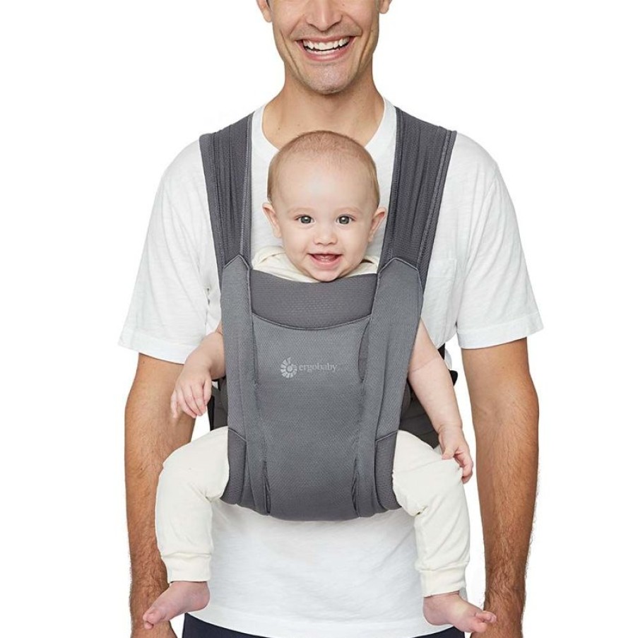 BÆRERE Ergobaby | Embrace Mesh Newborn Carrier Vasket Sort